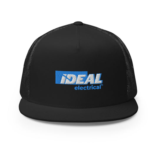 Gorra de camionero con logotipo bordado de la marca IDEAL Electrical