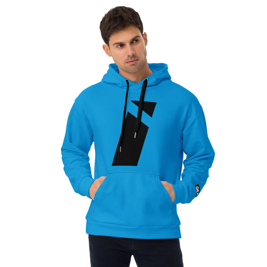 IDEAL Electrical Blue Soft Hoodie with Black Brand Mark (Unisex)