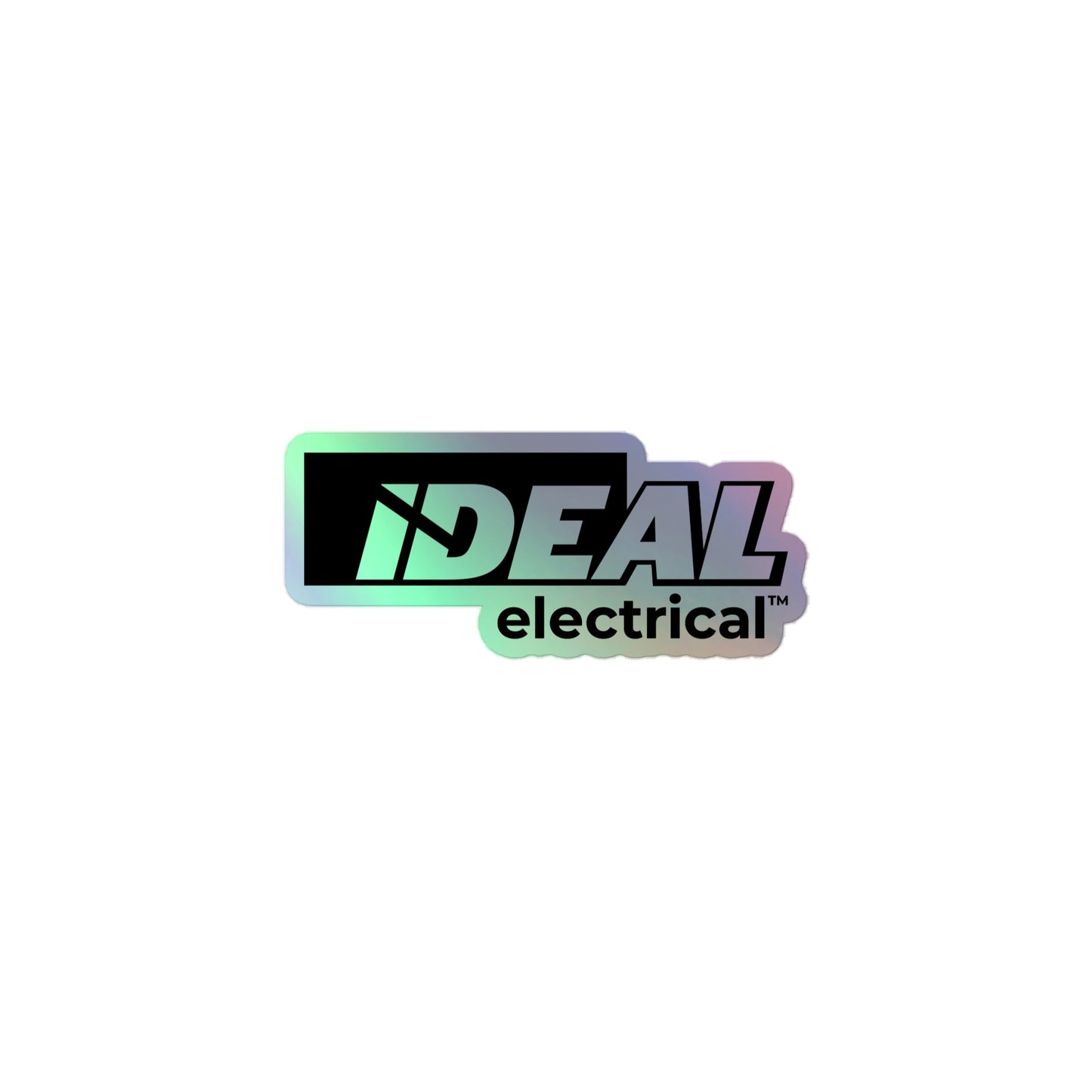 Autocollant réfléchissant de marque IDEAL Electrical avec logo noir