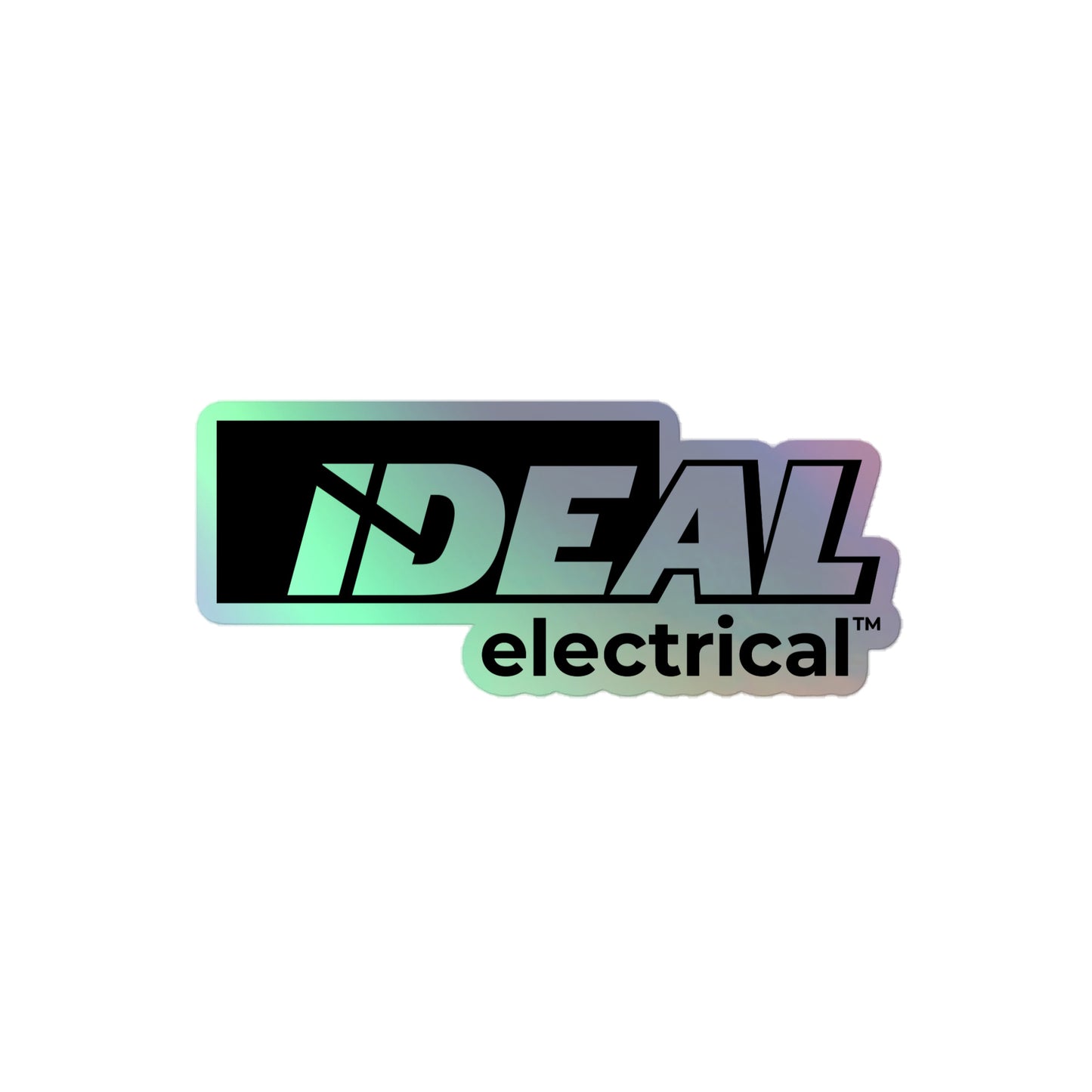 Autocollant réfléchissant de marque IDEAL Electrical avec logo noir