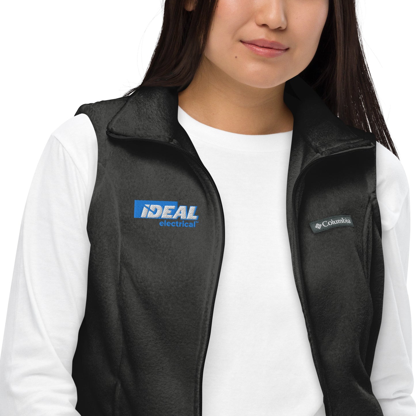 Chaleco polar Columbia con logotipo de la marca IDEAL Electrical (mujer)
