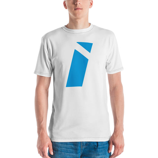 IDEAL Electrical White T-Shirt with Blue Brand Mark (Men)