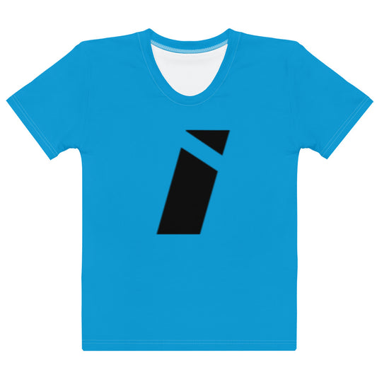 IDEAL Electrical Blue T-shirt with Black Brand Mark (Women)
