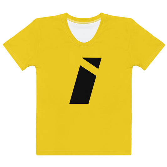 IDEAL Electrical Yellow T-shirt with Black Brand Mark (Women)