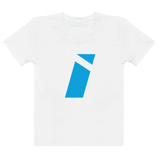 IDEAL Electrical White T-shirt with Blue Brand Mark (Women)
