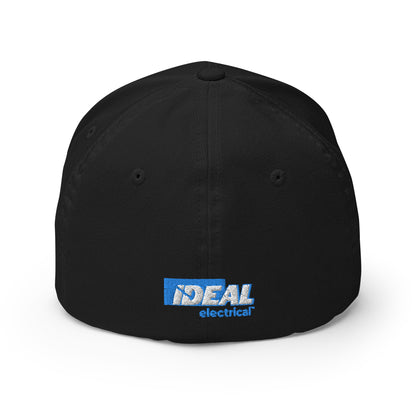 IDEAL Electrical Structured Cap with Embroidered Blue Brand Mark