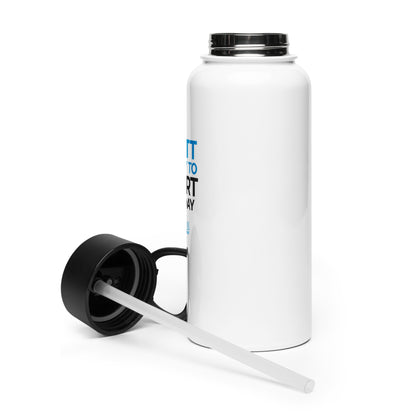 IDEAL Electrical Stainless Steel Water Bottle "Watt a Way to Start the Day"