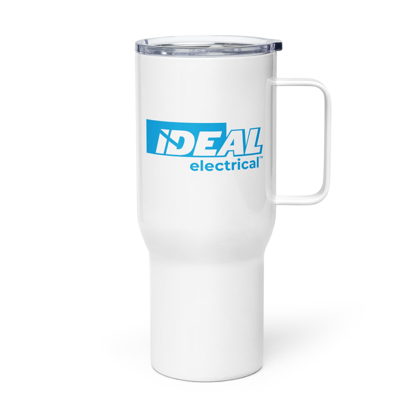 Taza de viaje eléctrica IDEAL (25 oz) con marca azul