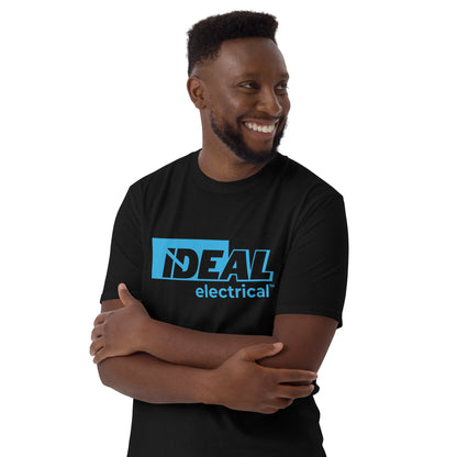 IDEAL Electrical Black T-Shirt with Blue Logo (Unisex)