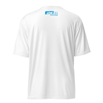 T-shirt électrique à séchage rapide IDEAL avec logo bleu (unisexe)