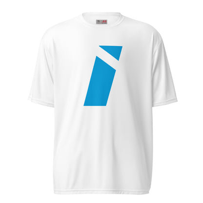 T-shirt électrique à séchage rapide IDEAL avec logo bleu (unisexe)