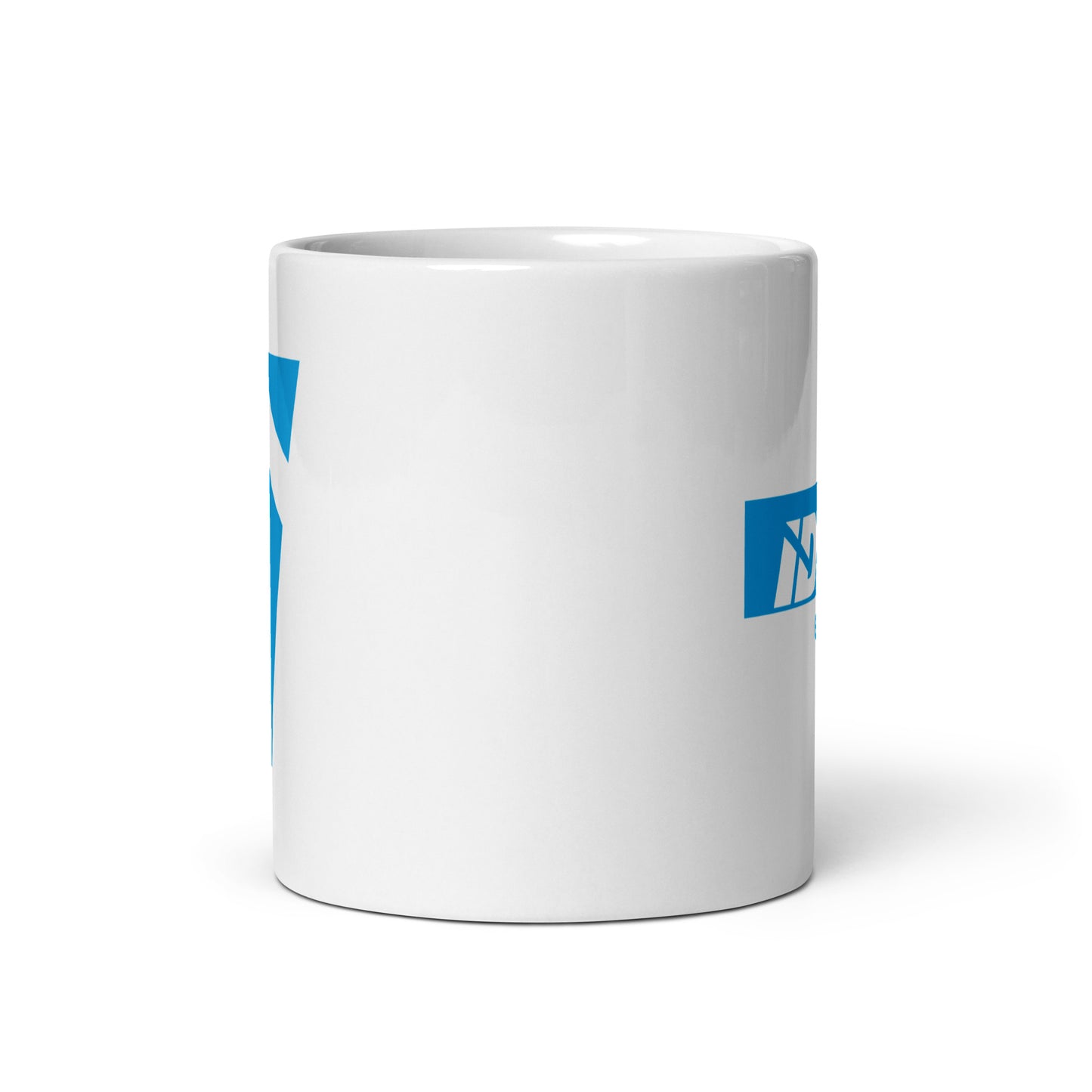 IDEAL Electrical Glossy Mug with Blue Brand Mark