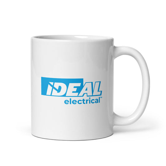 IDEAL Electrical Glossy Mug with Blue Brand Mark